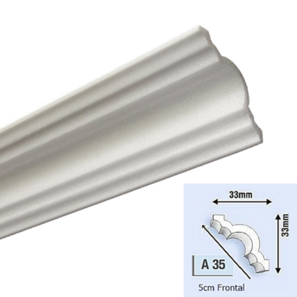 Roda Teto - kit com 10 metros - 33mm x 33mm Modelo A35
