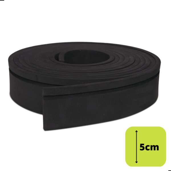 Moldura EVA Autocolante Flexível 5cm x 5 Mts - 5c1-Preto - Image 2