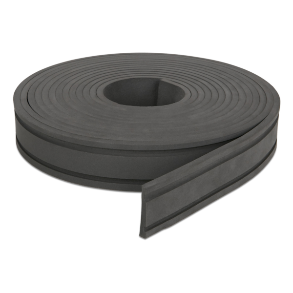 Eva Flexível 5cm Largura Rodapé Roda Meio 5 MTS 5c2- Cinza