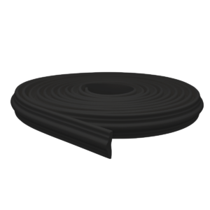 Boiserie Rodameio Eva Autocolante 3,3cm Flex 10 Metros Preto