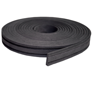 Eva Flexível 3,5cm 10 Metros, Rodapé Moldura Autocolante - 3c2-preto