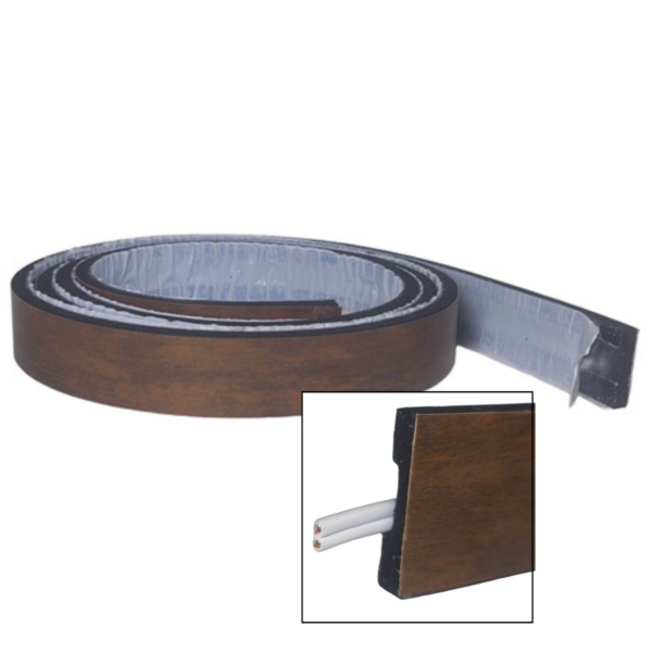 Eva Rodape Passa Fio 35mm Autocolante Laminado Corten 2,5m - Imagem 2