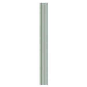 Eva Rodape Meia Parede Ripado Laminado 10cm x 1,1m - Play Verde