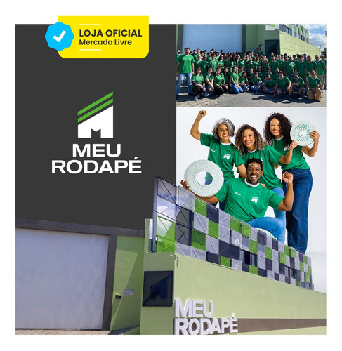 Eva Rodapé Acabamento Ripado Laminado 2,5m - Urban White - Imagem 5