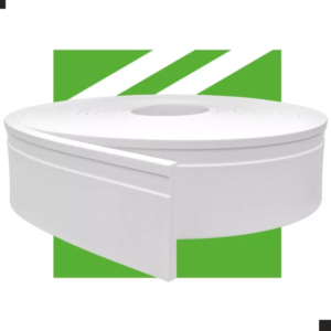 Rodape EVA Flexível Autocolante 15 cm Rolo 2,5M Branco - RP16