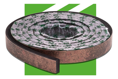 Eva Rodapé Acabamento Ripado Laminado 2,5m - Urban Bronze