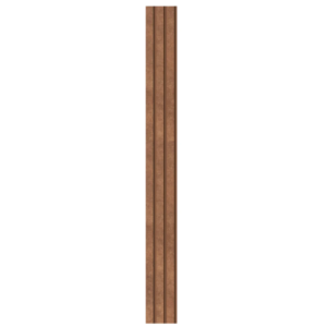 Eva Rodape Meia Parede Ripado 10cm  Laminado 1,1m - Urban Bronze