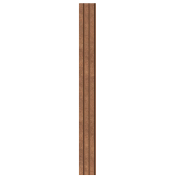Eva Rodape Meia Parede Ripado 10cm  Laminado 1,1m - Urban Bronze