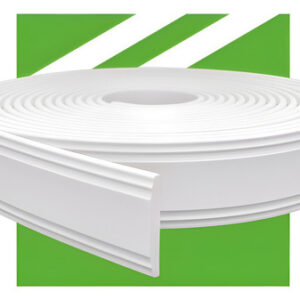 RodaMeio EVA Flexível Autocolante 7cm Rolo 10M Branco - RM610