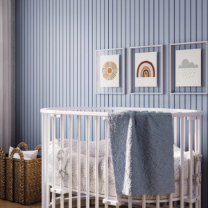 PAINEL RIPADO AUTOCOLANTE MEU RODAPE LINHA PLAY AZUL 2,5M