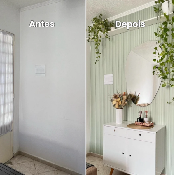 Painel Ripado Laminado 10cm Eva Autocolante Play Verde 10 MT - Imagem 5