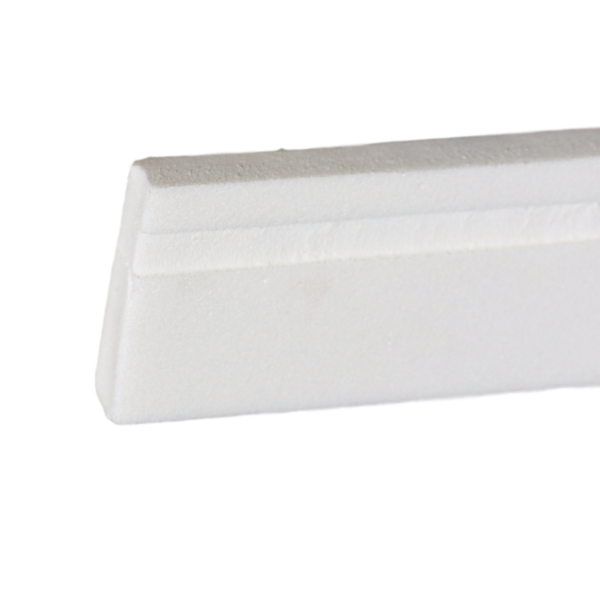 Eva Flexível 3,5cm 5 Metros, Rodapé Moldura Autocolante Boiserie Roda Meio - 3c1-Branco - Imagem 2
