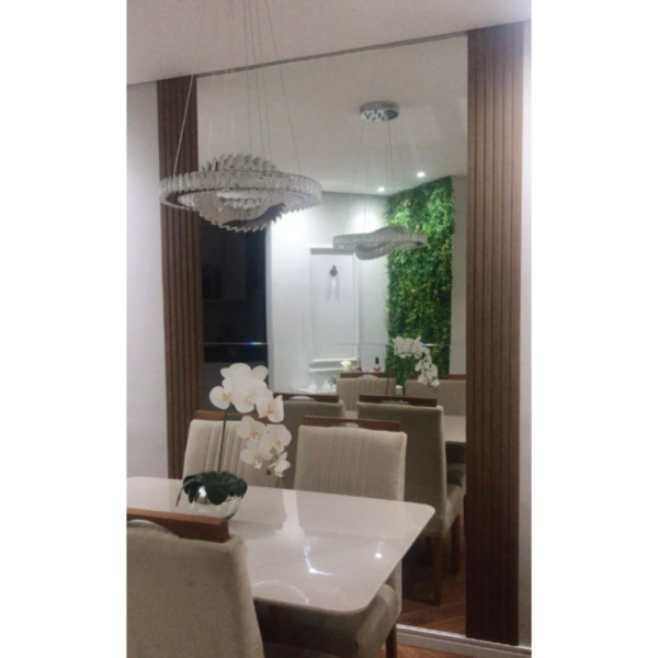Painel Ripado Laminado 10cm Eva  Autocolante Madeto Nogueira Natural 10 MT - Imagem 7