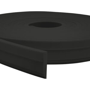 RodaTeto Flexível Eva Autocolante 5x1cm -Rt340 5 mts Preto