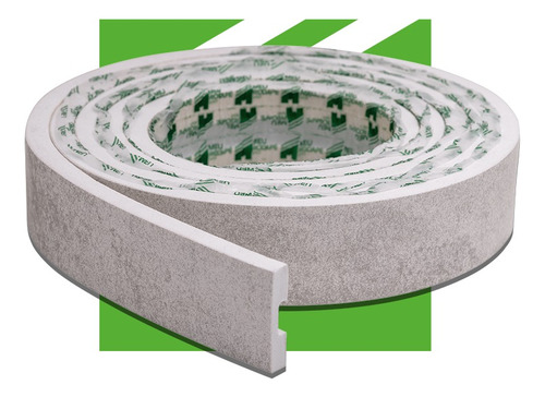 Eva Rodapé Acabamento Ripado Laminado 2,5m - Urban White+