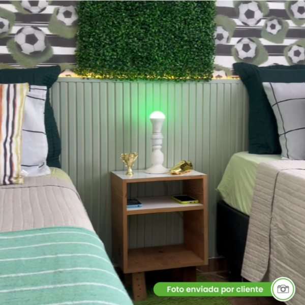 Painel Ripado Laminado 10cm Eva Autocolante Play Verde 10 MT - Imagem 3