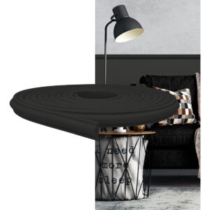 Boiserie Rodameio Eva Autocolante 2,3cm Flex 5 Metros Preto