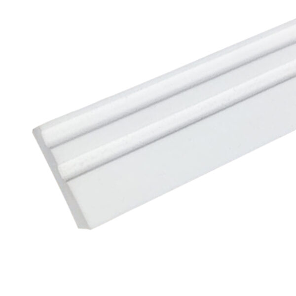 Eva Flexível 3,5cm 5 Metros, Rodapé Moldura Autocolante Boiserie Roda Meio - 3c2F-Branco - Imagem 4