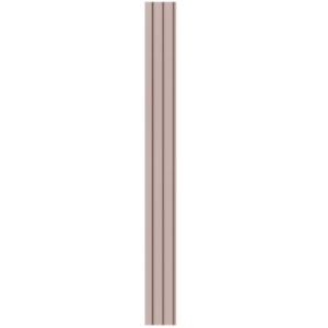 Eva Rodape Meia Parede Ripado Laminado 10cm x 1,1 m - Play Rosa