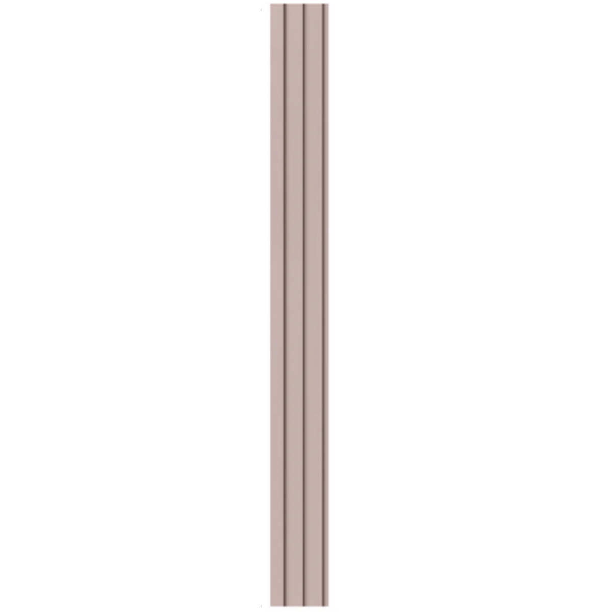 Eva Rodape Meia Parede Ripado Laminado 10cm x 1,1 m - Play Rosa