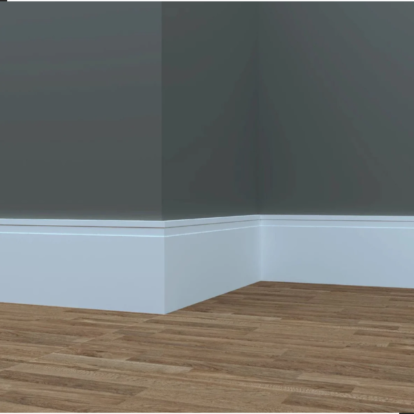 Rodape EVA Flexível Autocolante 15 cm Rolo 2,5M Branco - RP16 - Imagem 3