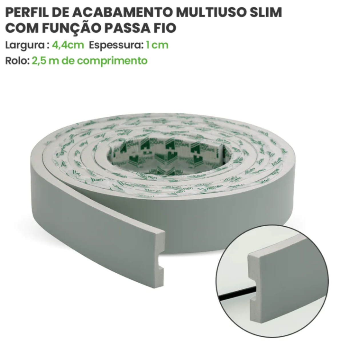 Eva Rodape Acabamento Ripado Laminado 2,5m - Play Verde+ - Imagem 8