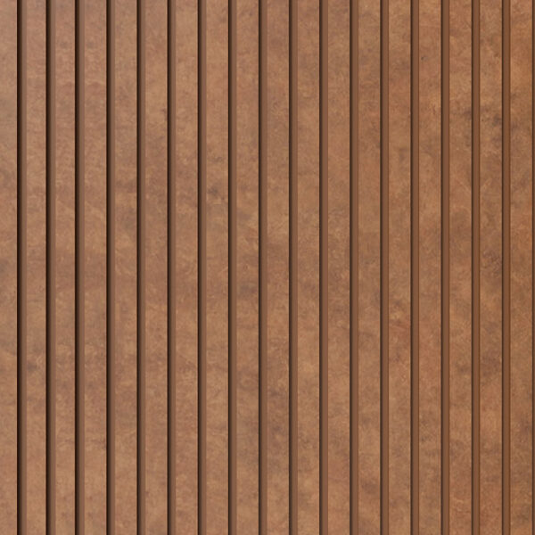 Painel Ripado Laminado 10cm Bronze Eva Autocolante 10 Metros