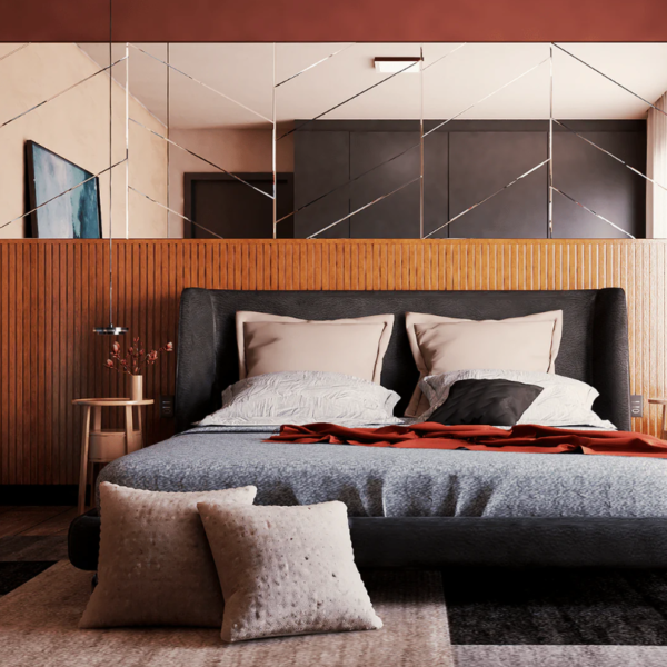 Eva Rodape Meia Parede Ripado 10cm  Laminado 1,1m - Urban Bronze - Imagem 3