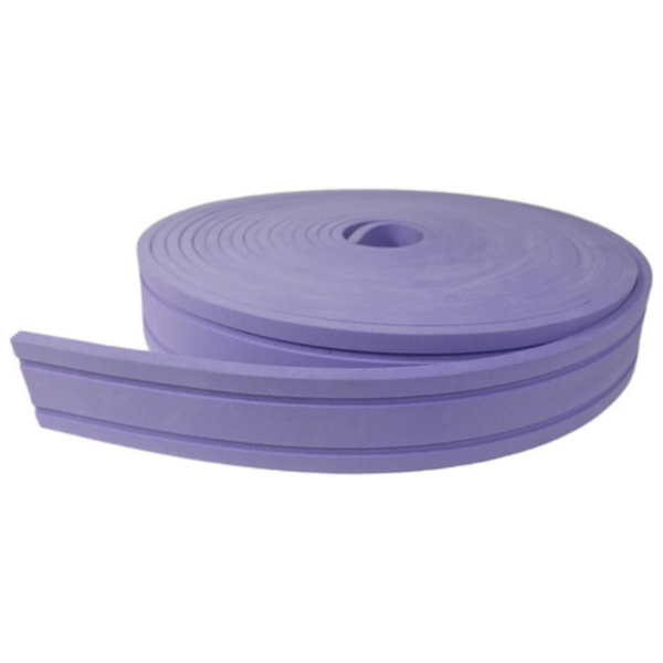 Rodapé Moldura Autocolante Flexível 5cm Boiserie 10 mts Lilás - Imagem 2