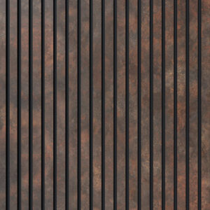 Painel Ripado Laminado 10cm Corten Eva Autocolante 2,5 MTS