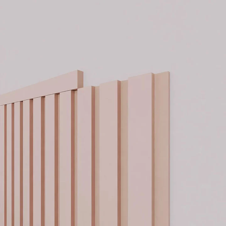 EVA  Rodapé Acabamento Painel Ripado 2,5m - Play Rosa - Imagem 2