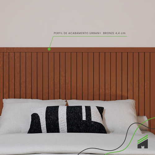 Eva Rodape Acabamento Ripado Laminado 2,5m - Urban Bronze+ - Imagem 5