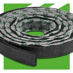 Eva Rodape Acabamento Ripado Laminado 2,5m - Urban Black