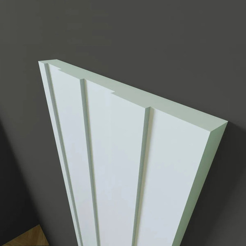 Painel Ripado Meu Rodape 7cm Meia Parede Autocolante Outlet - Imagem 2