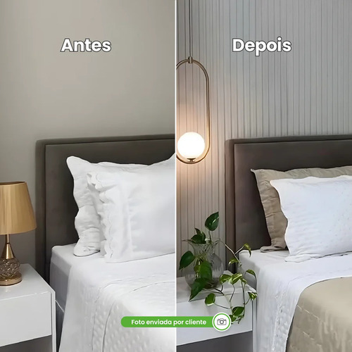 Painel Ripado Meu Rodape 7cm Meia Parede Autocolante Outlet - Imagem 6