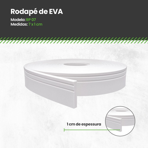 Rodapé EVA RP07 10cm 6mt Outlet - Imagem 4