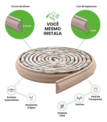 Rodameio RM61 Creme 10mt Outlet - Imagem 2