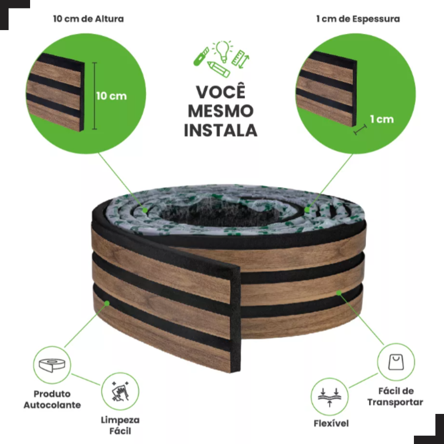 Ripado Madeto Nogueira Intenso 2mt Outlet - Imagem 4